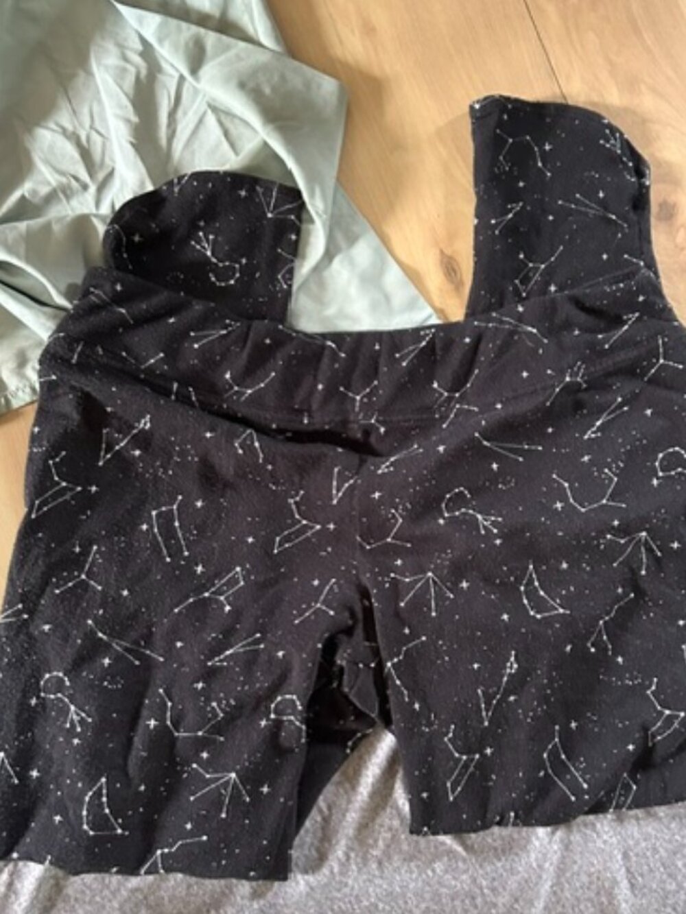 womens size extra large pjs soft lounge pants pajama bottoms black stars soft - Picture 1 of 4